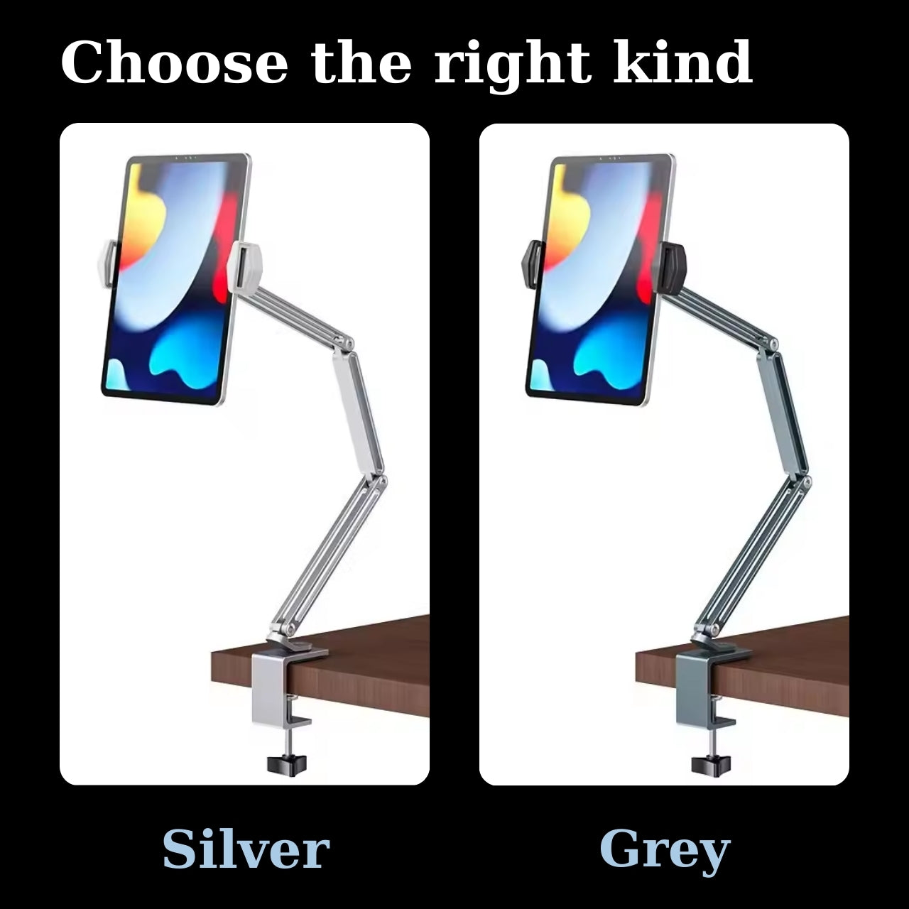 Adjustable Aluminum Tablet & Phone Stand (4-12.9